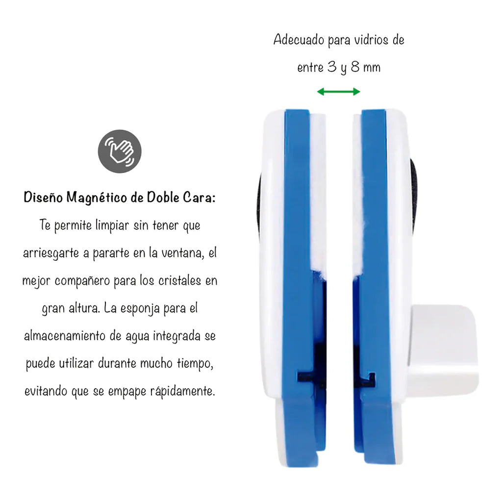 LIMPIADOR MAGNETICO DE VIDRIOS Y VENTANA